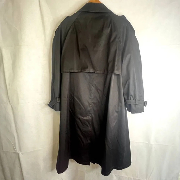 Worthington Woman‎ Black Trench Coat Removable Liner Plus Size 14WP - Picture 2 of 13